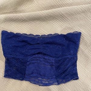 Free People Blue Lace Bralette XS NWOT